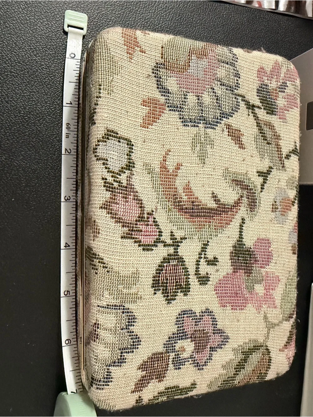 Vintage Floral Tapestry Jewelry Case